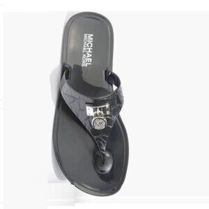 MICHAEL Michael Kors Hamilton Croco Jelly Sandals Size 7